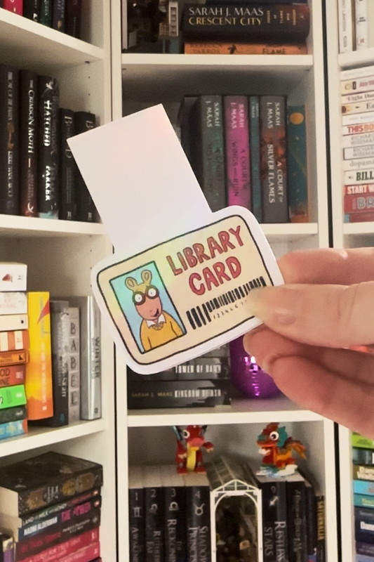 Arthur Library Card Magnetic Bookmark