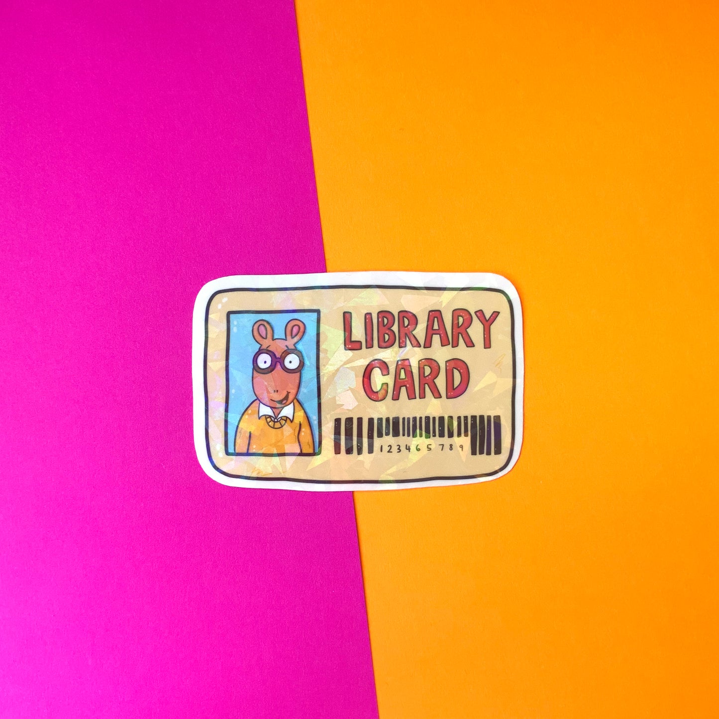 Arthur Library Card Sticker