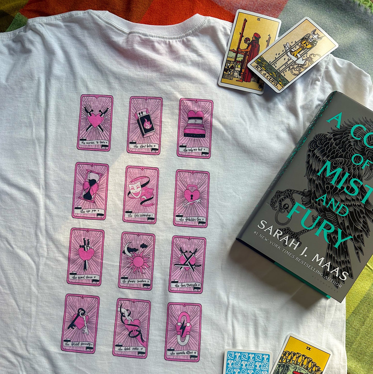 Grumpy Sunshine Book Trope Tarot Tshirt